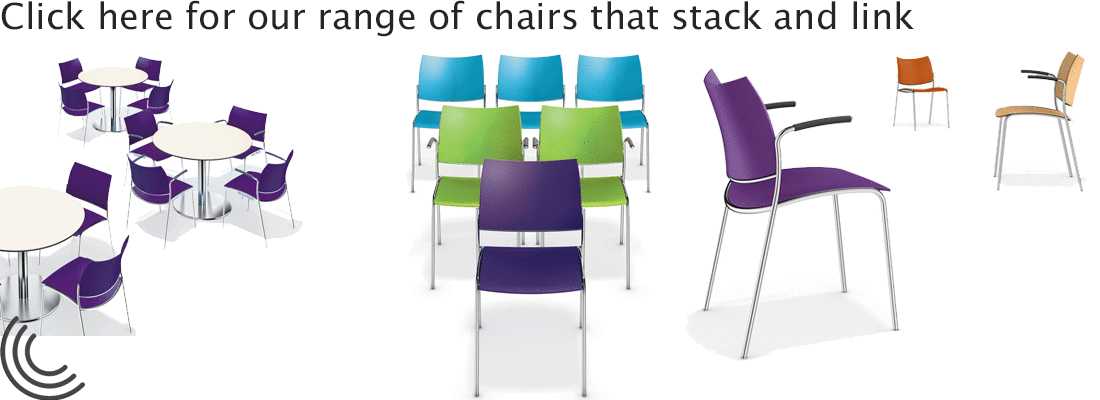 stacking linking chairs
